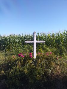 Un carrefour campagnard français