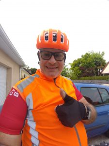 Un cycliste heureux
